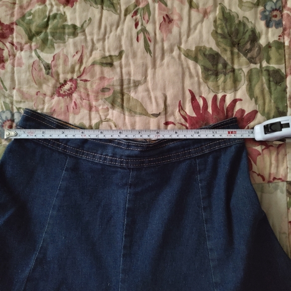 Vintage 1970's Bon Jour Maxi Denim Skirt - Picture 7 of 7